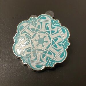 Disney Silver and Teal Snowflake Pin